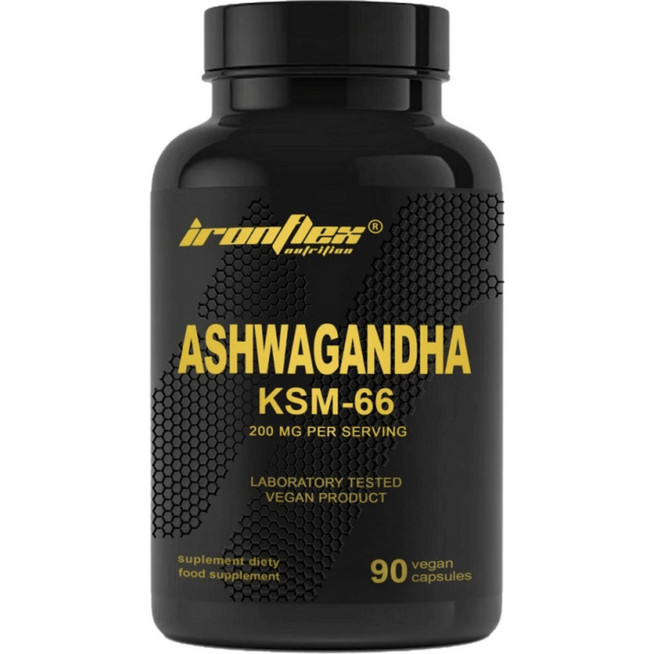 Iron Flex Ashwagandha + KSM66 90caps, 200mg