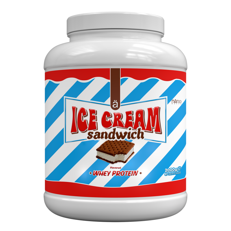 NANO SUPPS WHEY 2kg 57serv. ICE CREAM SANDWICH flavor