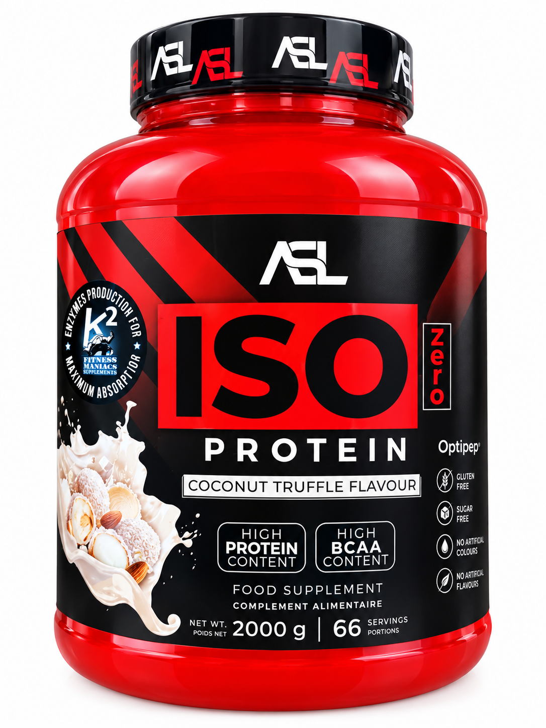 ASL ISOLATE 90% PROTEIN 2kg COCONUT-TRUFFLE